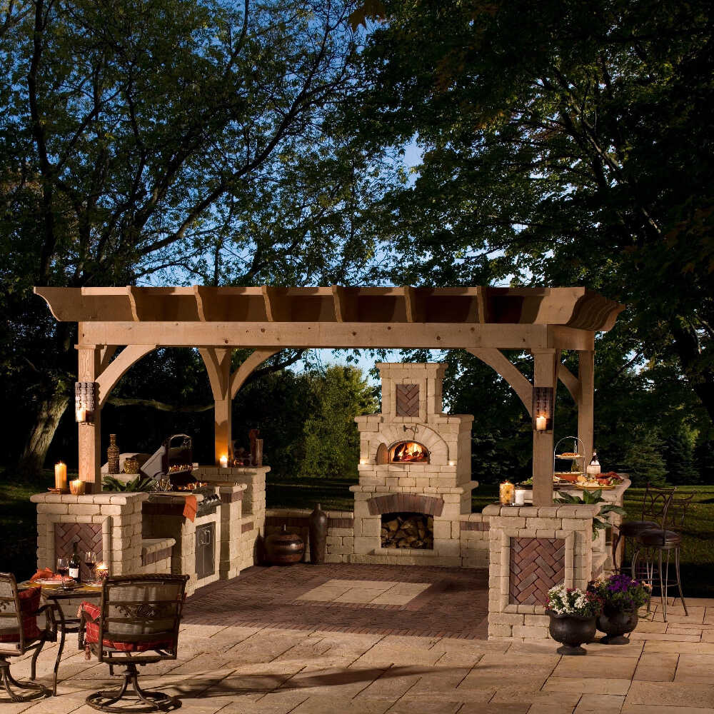 Chicago Brick Oven CBO-750 Wood Fired Pizza Oven DIY Kit With 38" x 28" Cooking Surface [CBO-O-KIT-750] (SAK51793)