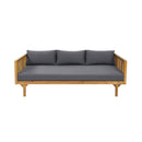 Claremont 3-Seater Acacia Wood Daybed Sofa With Water-Resistant Cushions (SAK65773)