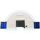 Front Wall with Winch door for Container Canopy Shelter 40'x40'x15'