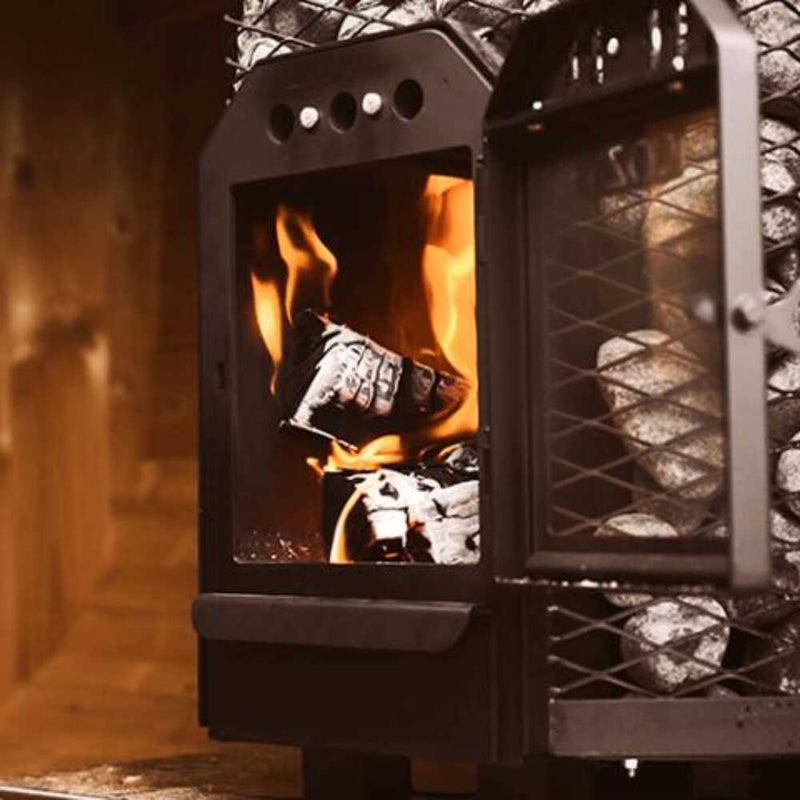 Cozy Heat O Floor Mount Wood-Burning Sauna Stove With Sauna Stones [COZY O-TW] (SAK19475)