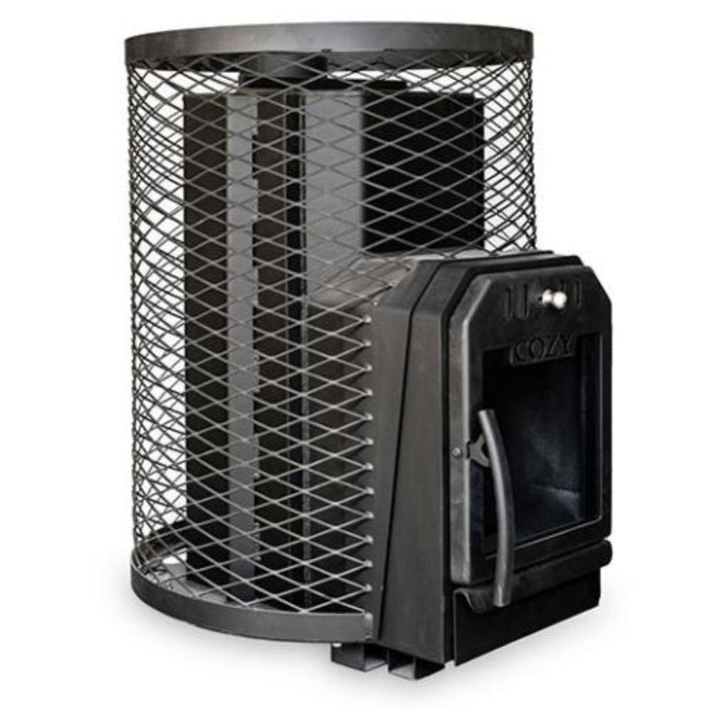 Cozy Heat O Thru-Wall Wood Burning Sauna Stove With Sauna Stones [COZY O-TW] (SAK93612)