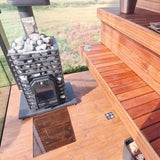 Cozy Heat Quattro Wood-Fired Sauna Stove With Sauna Stones [COZY QUATTRO] (SAK23947)