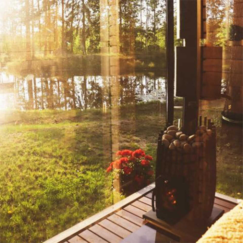 Cozy Heat SW Cylindrical Shape Sauna Stove With Sauna Stones [COZY SW] (SAK48563)