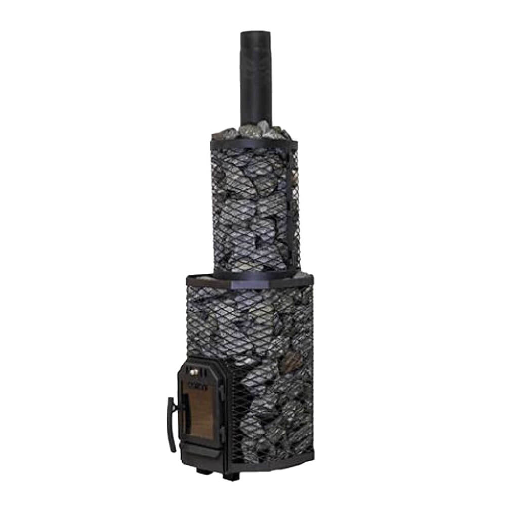 Cozy Heat Wood-Burning Floor Mount Sauna Stove With Chimney Kit And Sauna Stones [COZY] (SAK57382)