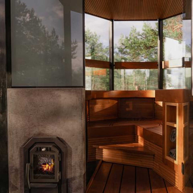 Cozy Heat Thru-Wall Wood Fired Sauna Heater Stove [COZY TW] (SAK82634)