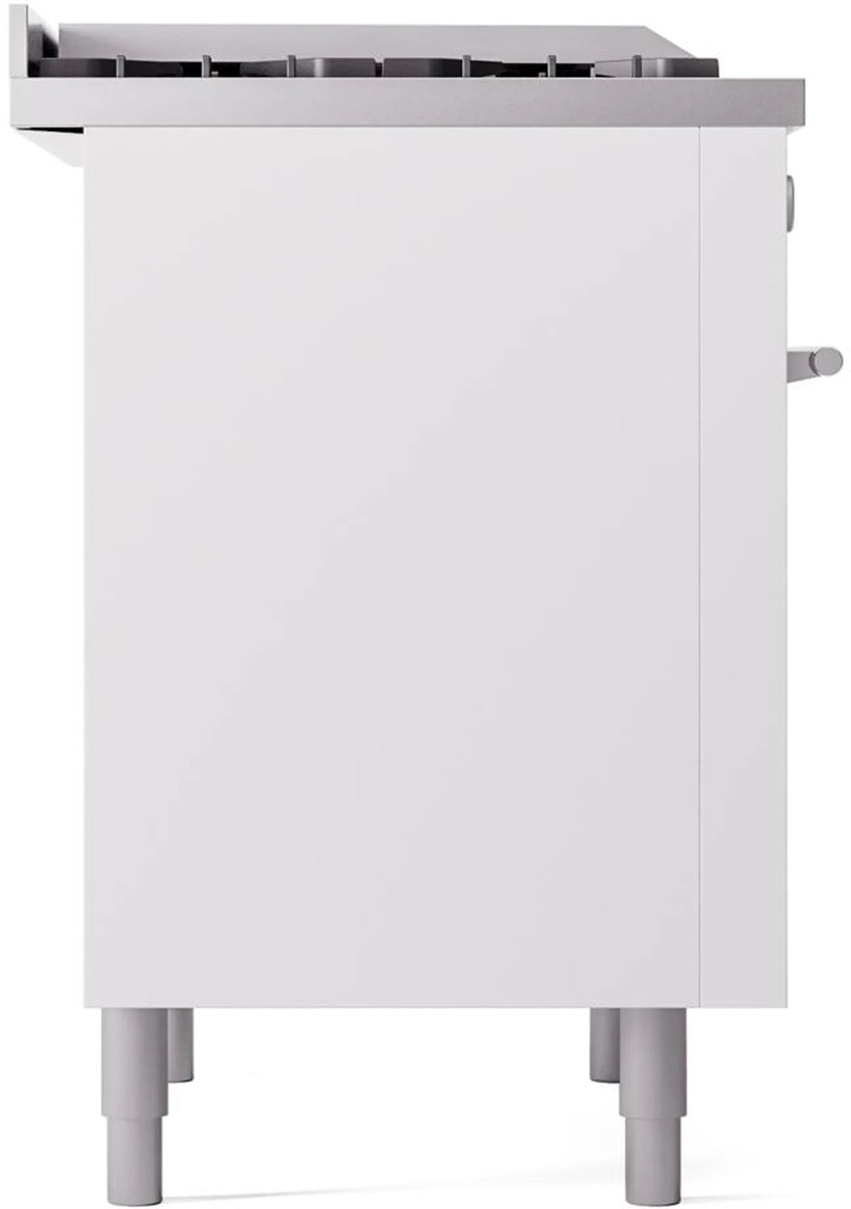 ILVE Professional Plus II 36-Inch Freestanding Natural Gas Dual Fuel Range with 6 Sealed Burner in White (UP36FWMPWH)