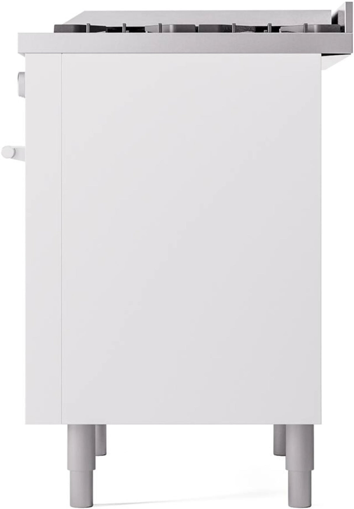 ILVE Professional Plus II 36-Inch Freestanding Natural Gas Dual Fuel Range with 6 Sealed Burner in White (UP36FWMPWH)