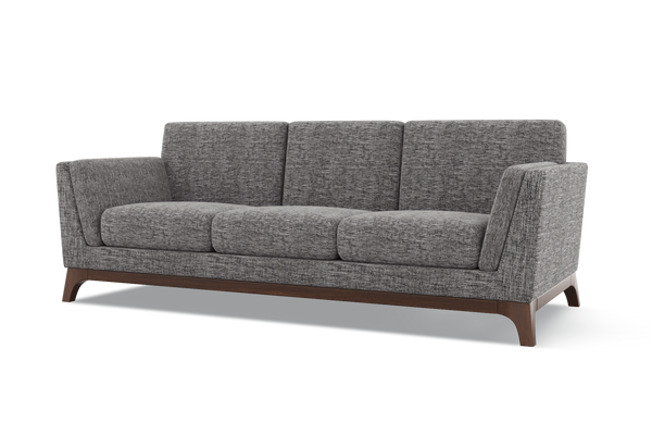 Valencia Sintra Fabric Three Seats Sofa, Grey