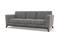 Valencia Sintra Fabric Three Seats Sofa, Grey