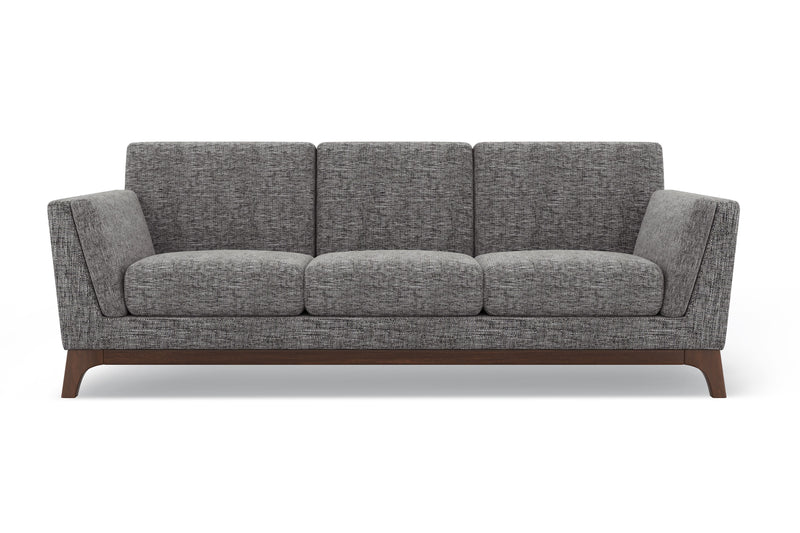 Valencia Sintra Fabric Three Seats Sofa, Grey