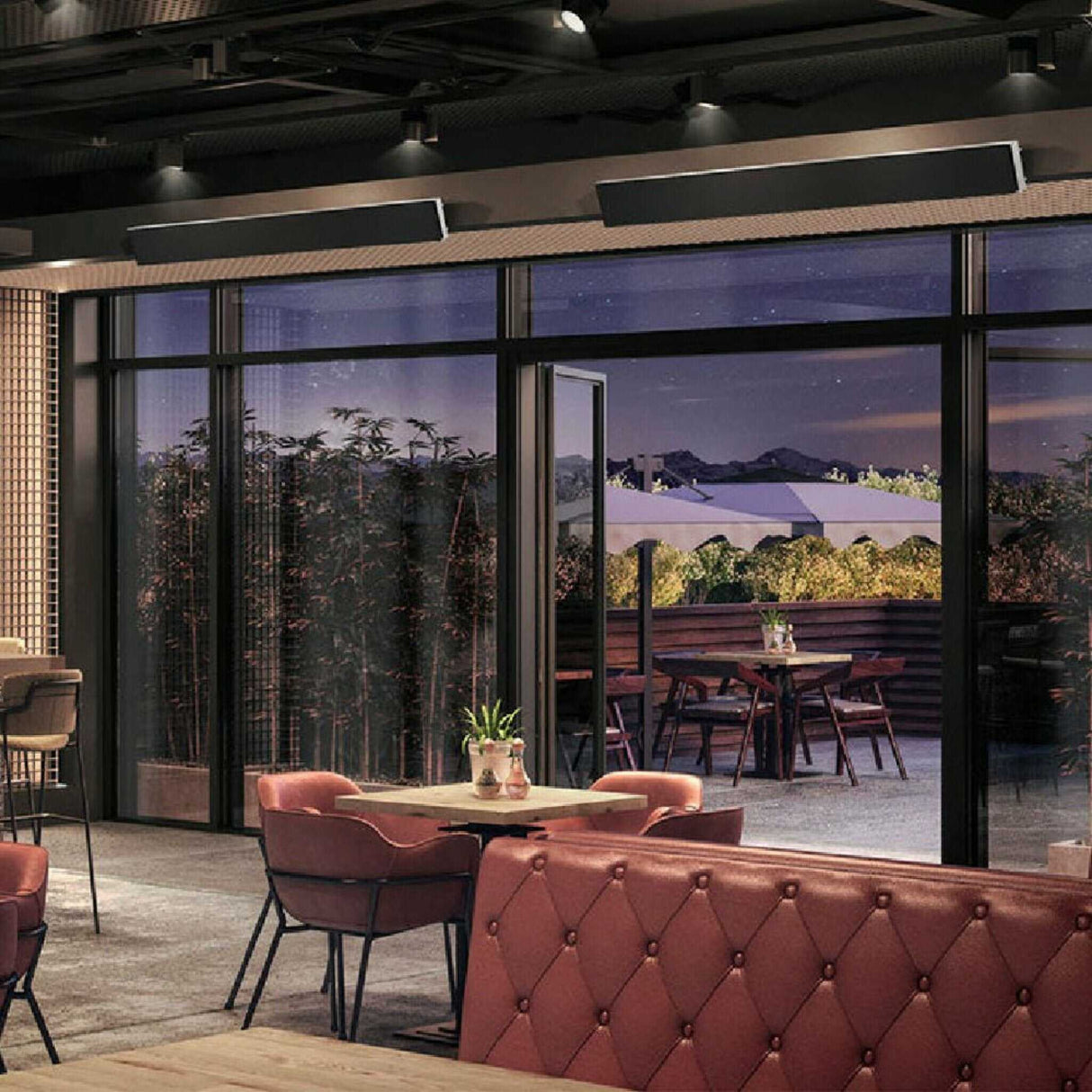 Dimplex DLW 70" Black Long Wave Radiant Electric Heater For Outdoor And Indoor, 3200W (SAK89384)