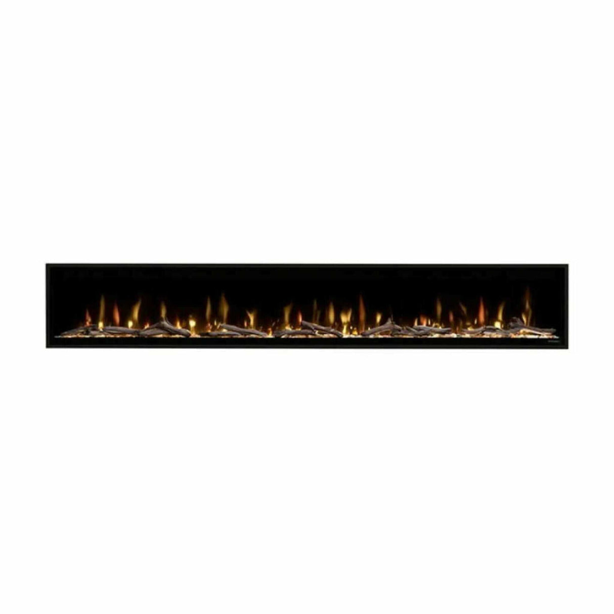 Dimplex Ignite Evolve Built-In Frosted Tumbled Glass Linear Electric Fireplace With Heat Boost System & Trim Kit (SAK59214)