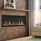 Dimplex Ignite Evolve Built-In Frosted Tumbled Glass Linear Electric Fireplace With Heat Boost System & Trim Kit (SAK59214)