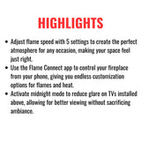 Dimplex Ignite Evolve 50" Premium Built-In Linear Electric Fireplace With Trim Kit [500002573] (SAK34812)