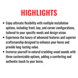 Dimplex Ignite Ultra Built-In Electric Fireplace With Multi Function Remote Control [ULT50/60/74/88] (SAK51854)