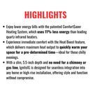 Dimplex IgniteXL Linear Fireplace Electric With Comfort Saver Heating System (SAK82596)