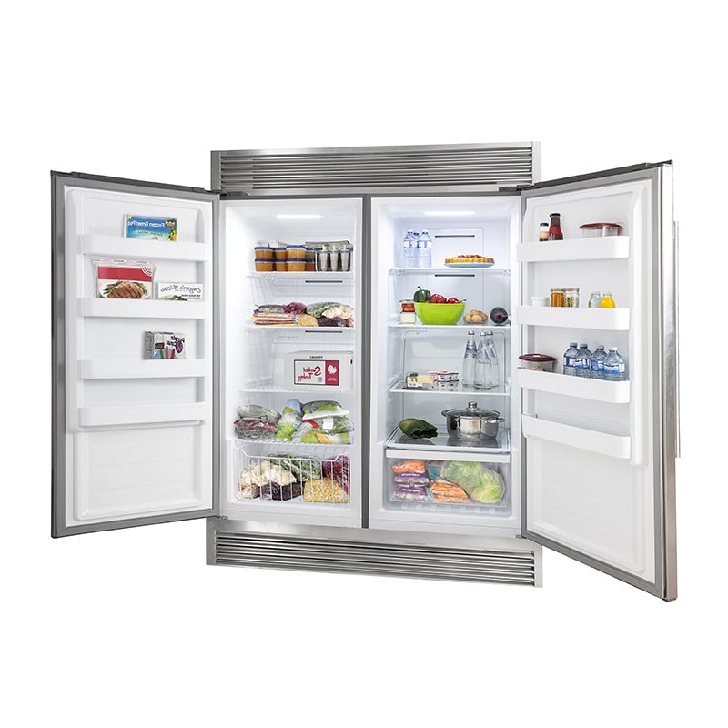 FORNO Appliance Package - 48" Gas Range, Range Hood, 60" Refrigerator, Dishwasher, Microwave Drawer, Wine Cooler, AP-FFSGS6244-48-22