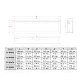 Dynasty Allegro 82" Flush Mount Smart Linear Electric Fireplace [DY-BFM82] (SAK29014)