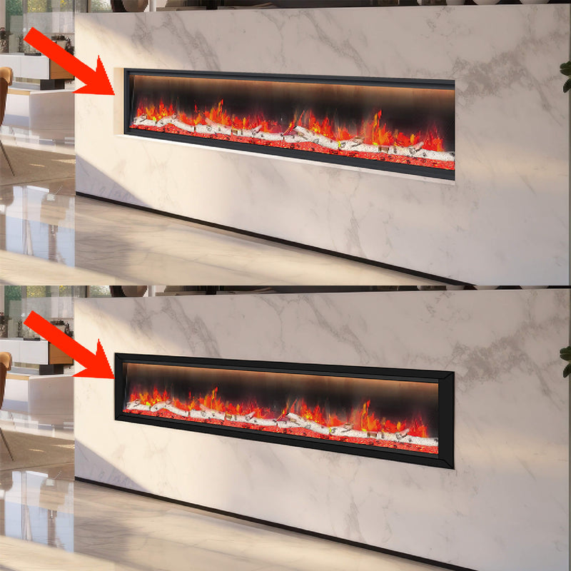 Dynasty Allegro 82" Flush Mount Smart Linear Electric Fireplace [DY-BFM82] (SAK29014)