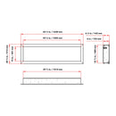 Dynasty Cascade 64" Smart Linear Electric Fireplace With Front Facing Heater [DY-BTX64] (SAK15932)