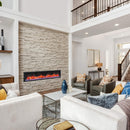 Dynasty Cascade 74" Smart Linear Electric Fireplace [DY-BTX74] (SAK61984)