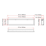 Dynasty Cascade 82" Recessed Linear Electric Fireplace [DY-BTX82] (SAK30567)