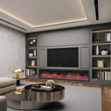 Dynasty Cascade 82" Recessed Linear Electric Fireplace [DY-BTX82] (SAK30567)