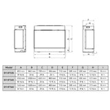 Dynasty Melody 40" Multi-Sided Smart Electric Fireplace With Remote Control [DY-BTS40] (SAK48210)