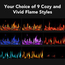 Dynasty Tempo 100" Virtual Linear Electric Fireplace [DY-FVX100] (SAK59234)