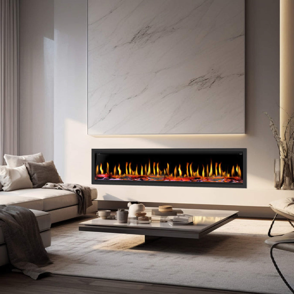 Dynasty Tempo 100" Virtual Linear Electric Fireplace [DY-FVX100] (SAK59234)