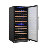 Edgestar Premium 101 Bottle Capacity Built In Dual Zone Wine Cooler, 24" (SAK92835)
