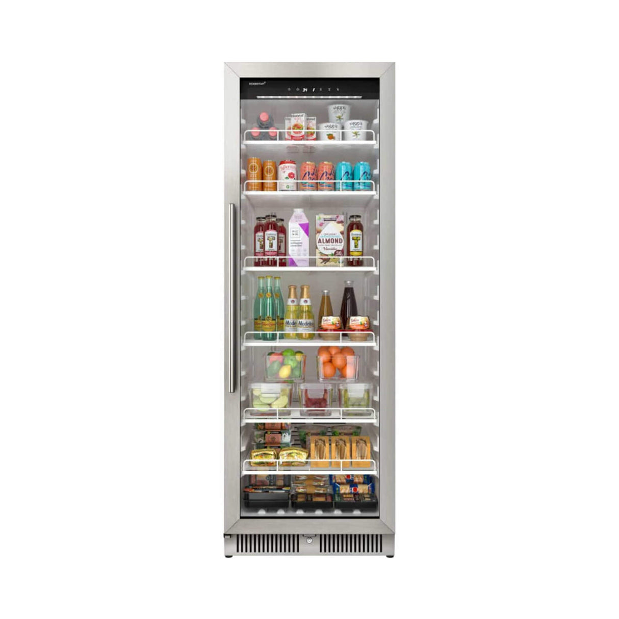 Edgestar 13.7 Cubic Feet Commercial Beverage Merchandiser With Temperature Alarm And Reversible Door, 24" (SAK62395)
