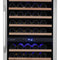Edgestar 141 Bottle Capacity Freestanding Dual Zone Wine Cooler With Interior Lighting, 24" (SAK49245)