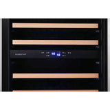 Edgestar 141 Bottle Capacity Freestanding Dual Zone Wine Cooler With Interior Lighting, 24" (SAK49245)