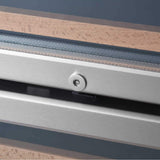 Edgestar 142 Bottle Built-In Dual Zone Double Door Wine Cooler With Door Lock, 24" (SAK30742)