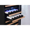 Edgestar 141 Bottle Capacity Freestanding Dual Zone Wine Cooler With Interior Lighting, 24" (SAK49245)