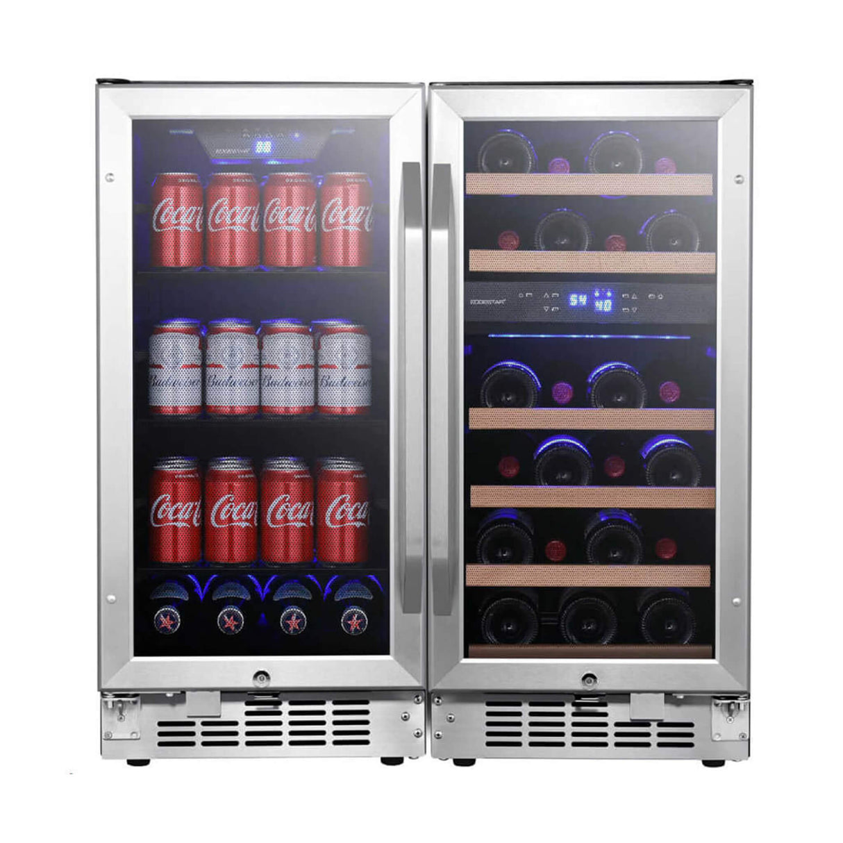 Edgestar 30" Dual Zone Side By Side Cooler With 26 Wine Bottle And 80 Can Capacity (SAK72461)