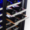 Edgestar 30" Wide 56 Bottle Capacity Built-In French Door Wine Cooler With Door Locks (SAK56381)