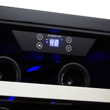 Edgestar 30" Wide 56 Bottle Capacity Built-In French Door Wine Cooler With Door Locks (SAK56381)