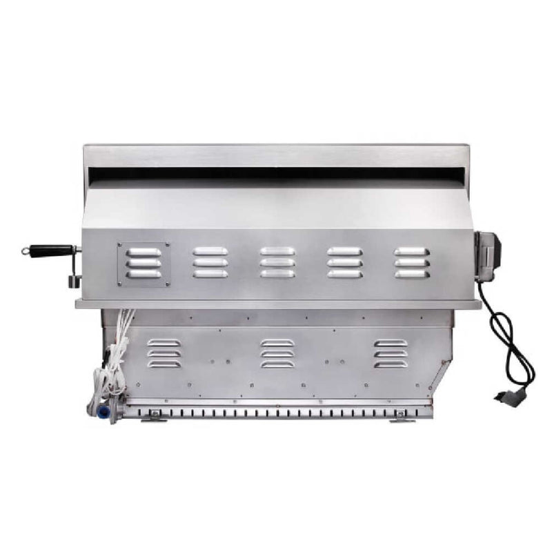 Edgestar 89K BTU 36" Natural Gas Freestanding Grill Cart With Lighting Knobs & Rotisserie (SAK12573)