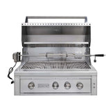 Edgestar 89K BTU 36" Natural Gas Freestanding Grill Cart With Lighting Knobs & Rotisserie (SAK12573)