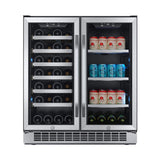 Edgestar 30" Wide 28 Bottle Built In Dual Zone Beverage Center With 86 Can Capacity (SAK35972)