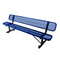 8FT Heavy Duty Steel Bench With Backrest And Thermoplastic Coating (SAK23567)