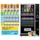 Epx Extra Large 6FT Snacks And Drinks Combo Vending Machine With Dual Zone Refrigeration And Bill Acceptor [EP-G660] (SAK12960)
