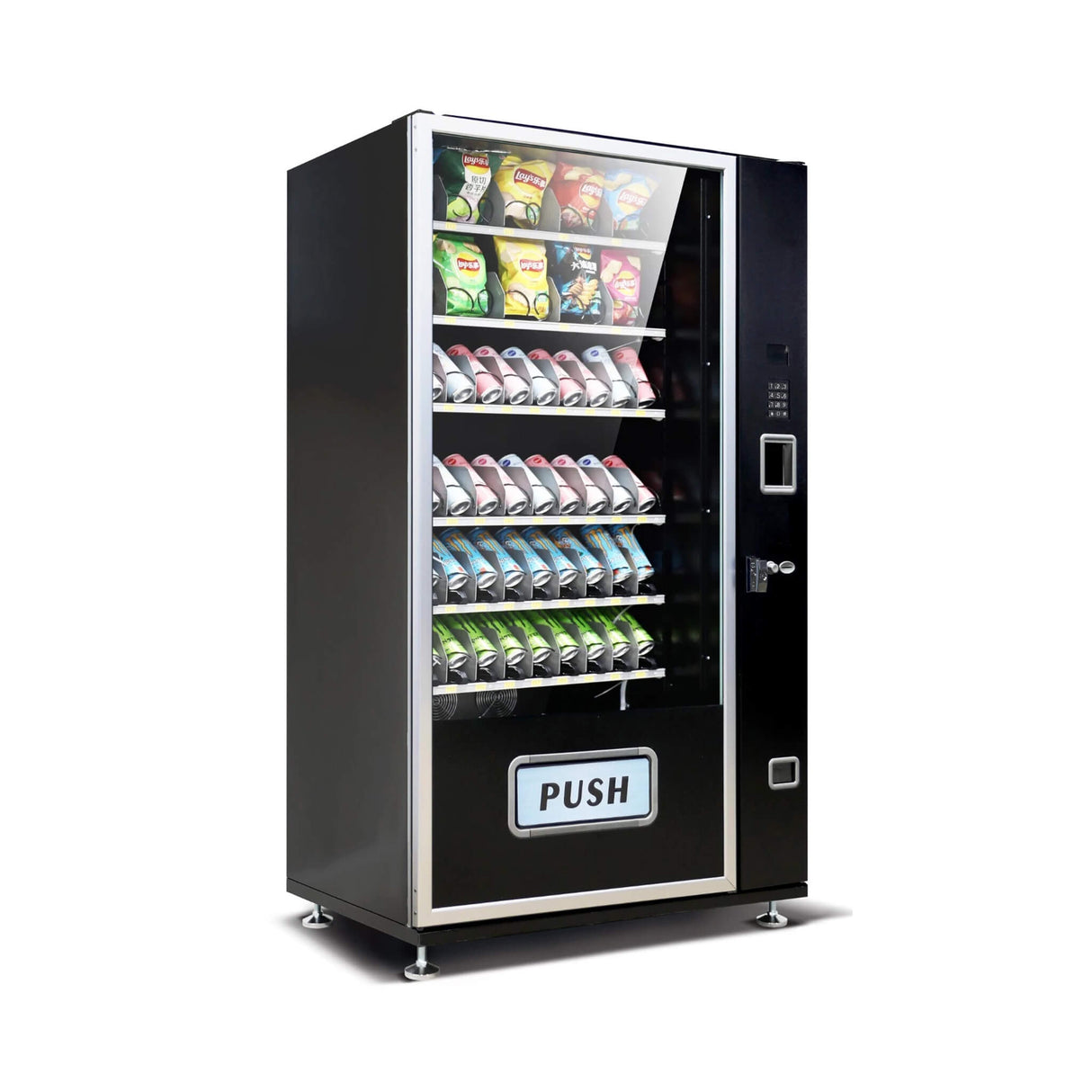 Epx Extra Large 6FT Snacks And Drinks Combo Vending Machine With Dual Zone Refrigeration And Bill Acceptor [EP-G660] (SAK12960)