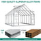 [10x12FT] Extra Large Heavy Duty Polycarbonate Aluminum Greenhouse With Sliding Doors And Vents (92574183)