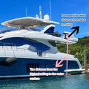 Extra Large Inflatable Heavy Duty Yacht Water Slide With Air Pump And Protection Net (SAK23694)