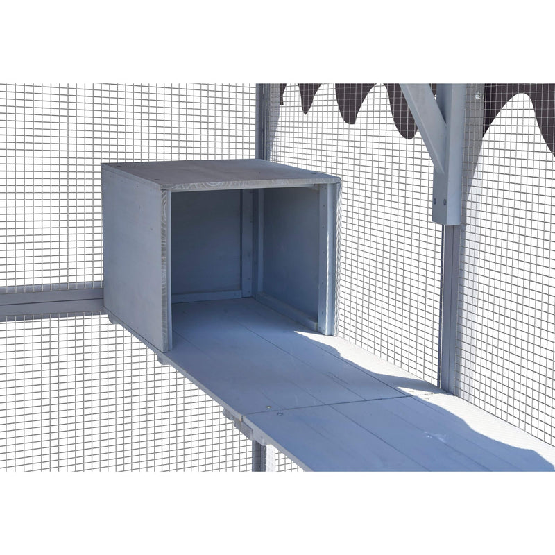 Extra Large Outdoor Cat Kitten Playpen House With Platforms, And Waterproof Cover (SAK55092)