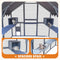 Extra Large Outdoor Cat Kitten Playpen House With Platforms, And Waterproof Cover (SAK55092)