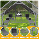 Extra Large Outdoor Cat Kitten Playpen House With Platforms, And Waterproof Cover (SAK55092)